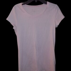 Elegant White Short Sleeve Women's Tee